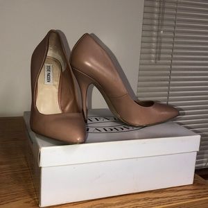 Blush Leather Pumps